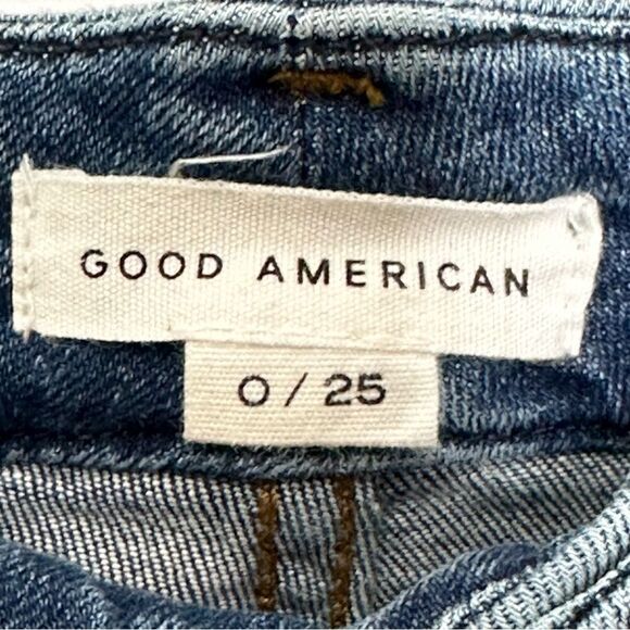 Good American Good Waist High Rise Skinny Jeans Blue 531 Size 0/25 - Picture 9 of 10
